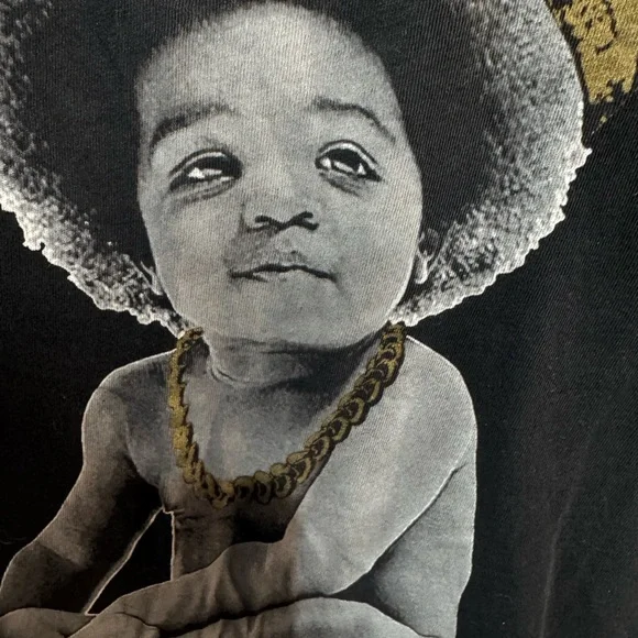 Biggie Black and Gold Graphic T-Shirt - Picture 3 of 3